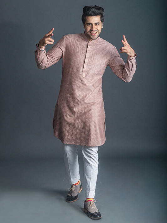 SALMON PINK KURTA